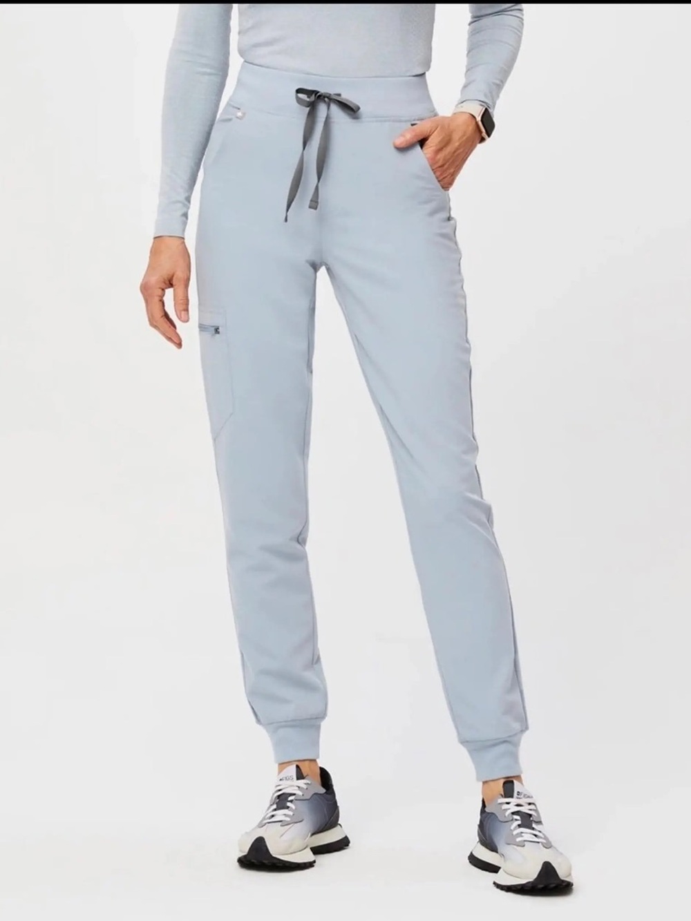 Figs Zamora Scrub Jogger Pants Size XL Dusty Blue PO3127 Hospital Uniform Nurse